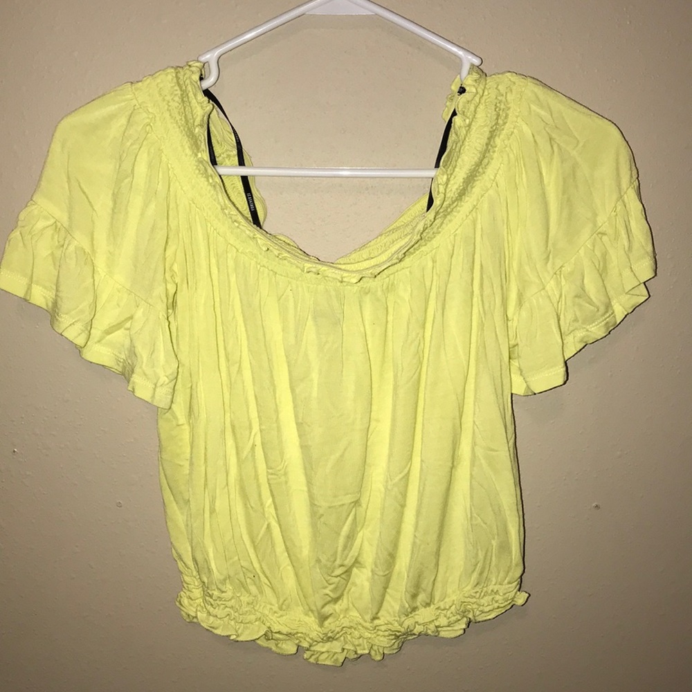 forever 21 off-the-shoulder crop top
